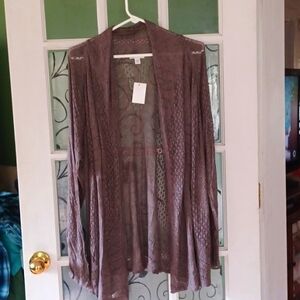 Cato's plus Cartigan brown size 18/20